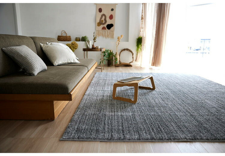 日本製 ラグ 190×240cm 滑り止め エクリュ むじのラグ 無地 タフトラグ アイボリー ベージュ グレー グレージュ 国産 スミノエ Suminoe 北欧 モダン シンプル おしゃれ(代引不可)