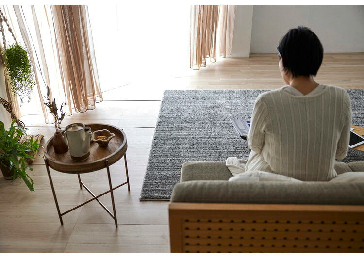 日本製 ラグ 190×240cm 滑り止め エクリュ むじのラグ 無地 タフトラグ アイボリー ベージュ グレー グレージュ 国産 スミノエ Suminoe 北欧 モダン シンプル おしゃれ(代引不可)