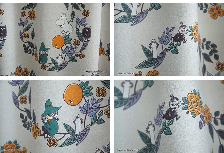 日本製 カーテン ムーミン MOOMIN 花柄 かわいい 可愛い ウォッシャブル 北欧 FRUITS GARDEN フルーツガーデン(代引不可)