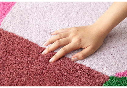 日本製 ラグ マット 45×70cm 防ダニ 滑り止め ジェムマット 宝石モチーフ 国産 スミノエ Suminoe 北欧 かわいい おしゃれ(代引不可)