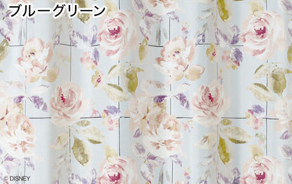 カーテン 日本製 ディズニー MICKEY Rose grid ミッキーローズグリッド 2級遮光 1枚入 Disneyzone ウォッシャブル 洗える 形状記憶加工 北欧 おしゃれ(代引不可)