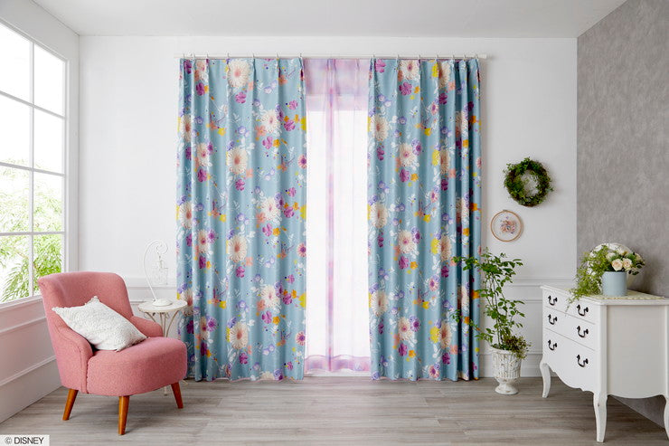 1級遮光カーテン 日本製 ディズニー ラプンツェル PRINCESS Tangled プリンセスタングルド 1枚入 Disneyzone ウォッシャブル 洗える 形状記憶加工 北欧 おしゃれ(代引不可)
