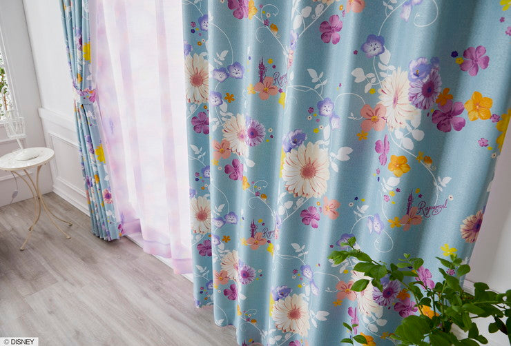 1級遮光カーテン 日本製 ディズニー ラプンツェル PRINCESS Tangled プリンセスタングルド 1枚入 Disneyzone ウォッシャブル 洗える 形状記憶加工 北欧 おしゃれ(代引不可)