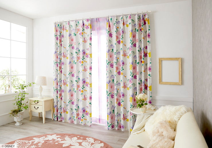 1級遮光カーテン 日本製 ディズニー ラプンツェル PRINCESS Tangled プリンセスタングルド 1枚入 Disneyzone ウォッシャブル 洗える 形状記憶加工 北欧 おしゃれ(代引不可)