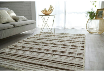 日本製 ラグ 130×190cm 防ダニ 滑り止め ミロワール フルール タフトラグ アイボリー グレー 国産 スミノエ Suminoe 北欧 モダン シンプル おしゃれ(代引不可)