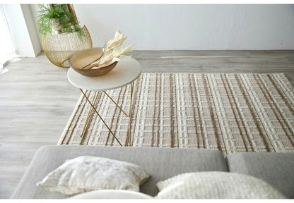 日本製 ラグ 130×190cm 防ダニ 滑り止め ミロワール フルール タフトラグ アイボリー グレー 国産 スミノエ Suminoe 北欧 モダン シンプル おしゃれ(代引不可)