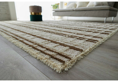 日本製 ラグ 190×240cm 防ダニ 滑り止め ミロワール フルール タフトラグ アイボリー グレー 国産 スミノエ Suminoe 北欧 モダン シンプル おしゃれ(代引不可)