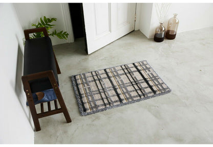 日本製 ラグ マット 50×80cm 防ダニ 滑り止め ミロワール フルール タフトラグ アイボリー グレー 国産 スミノエ Suminoe 北欧 モダン シンプル おしゃれ(代引不可)