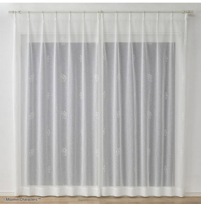日本製 レースカーテン ムーミン MOOMIN ニョロニョロ かわいい 可愛い ウォッシャブル 北欧 NYORONYORO voile ニョロニョロ ボイル(代引不可)
