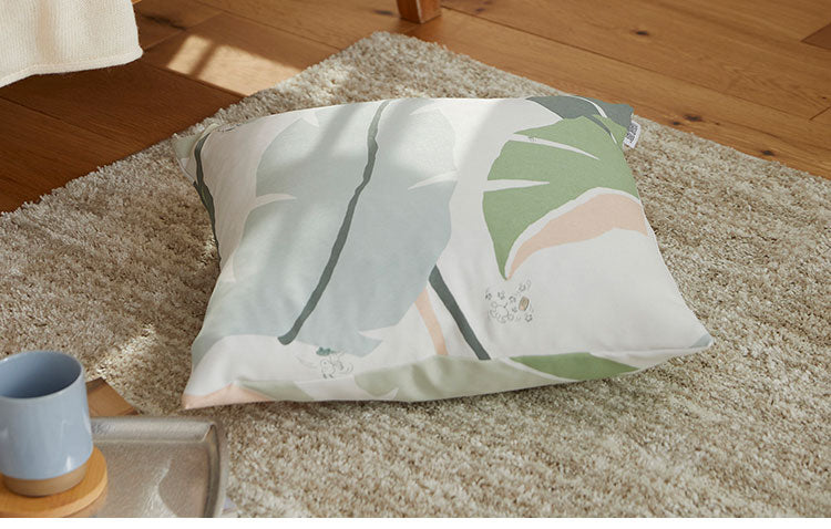 クッションカバー 日本製 45×45cm スヌーピー SNOOPY Wild leaf ワイルドリーフ 北欧 おしゃれ(代引不可)