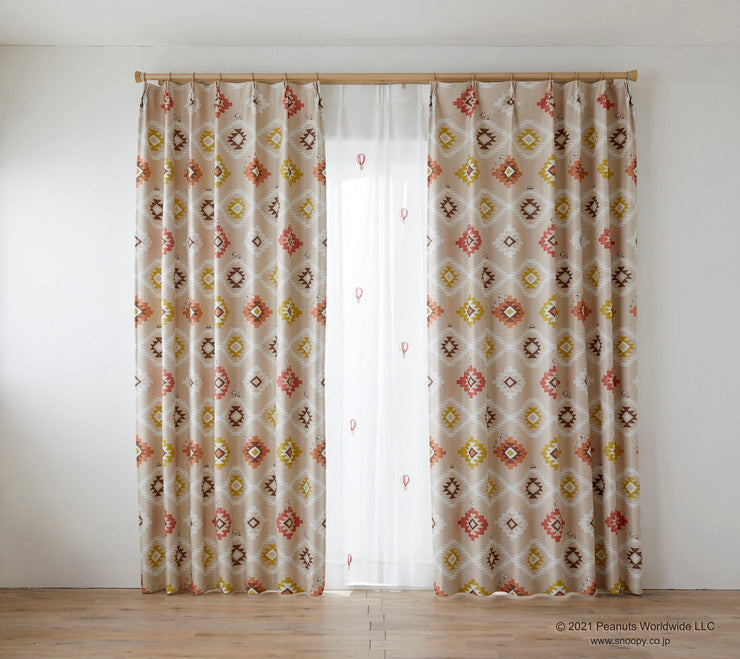 1級遮光カーテン 日本製 スヌーピー SNOOPY Coast Life コーストライフ PEANUTS ピーナッツ 1枚入 ウォッシャブル 洗える 形状記憶加工 北欧 おしゃれ(代引不可)
