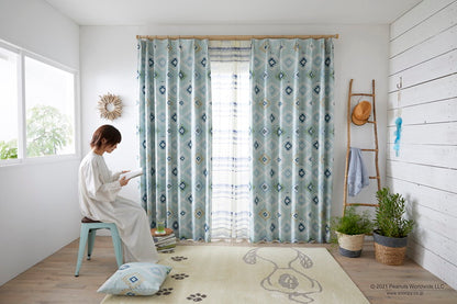 1級遮光カーテン 日本製 スヌーピー SNOOPY Coast Life コーストライフ PEANUTS ピーナッツ 1枚入 ウォッシャブル 洗える 形状記憶加工 北欧 おしゃれ(代引不可)