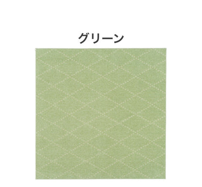 日本製 ラグ 185×185cm 滑り止め ポント モロッカン模様 アクセント カラーライン タフトラグ ベージュ グリーン ブルーグレー 国産 スミノエ Suminoe 北欧 モダン(代引不可)