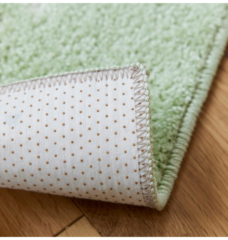 日本製 ラグ 45×240cm キッチンマット 滑り止め ポント モロッカン模様 アクセント カラーライン タフトラグ ベージュ グリーン ブルーグレー 国産 スミノエ Suminoe(代引不可)