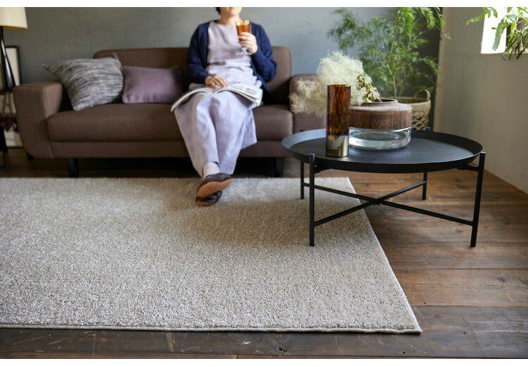 日本製 ラグ 130×190cm 滑り止め ルフレ むじのラグ 無地 タフトラグ 選べる7色 国産 スミノエ Suminoe 北欧 モダン シンプル おしゃれ(代引不可)