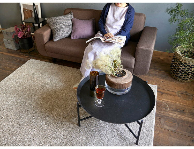 日本製 ラグ 190×190cm 滑り止め ルフレ むじのラグ 無地 タフトラグ 選べる7色 国産 スミノエ Suminoe 北欧 モダン シンプル おしゃれ(代引不可)