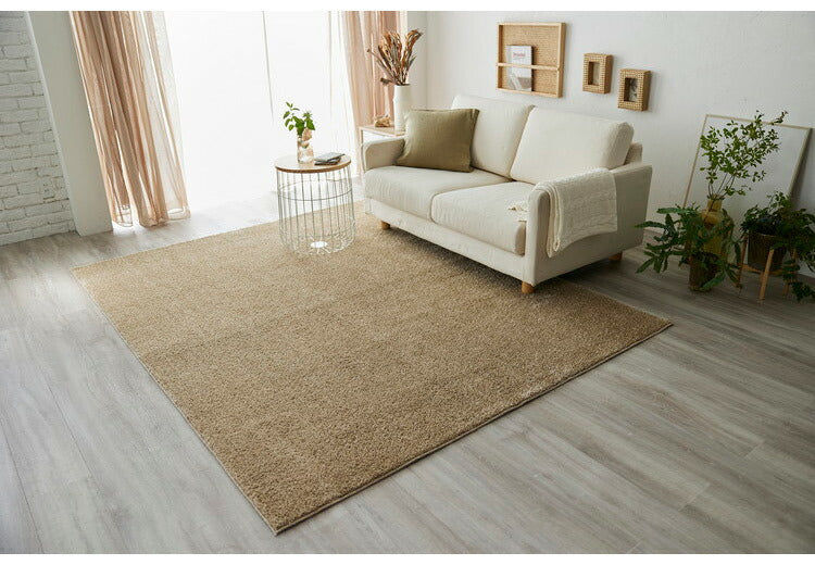 日本製 ラグ 190×240cm 滑り止め ルフレ むじのラグ 無地 タフトラグ 選べる7色 国産 スミノエ Suminoe 北欧 モダン シンプル おしゃれ(代引不可)