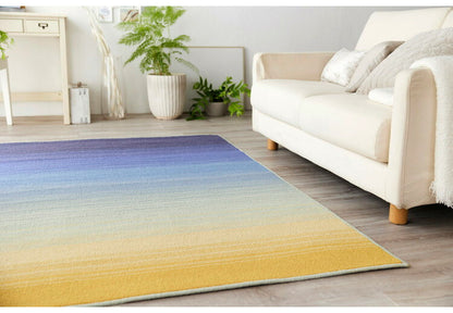 日本製 ラグ 130×190cm 防ダニ 滑り止め ソライロ グラデーションラグ 薄明色 紅掛空色 瞑色 ブルー パープル ネイビー 国産 スミノエ Suminoe 北欧 モダン シンプル(代引不可)