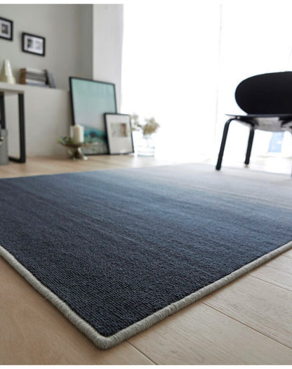 日本製 ラグ 130×190cm 防ダニ 滑り止め ソライロ グラデーションラグ 薄明色 紅掛空色 瞑色 ブルー パープル ネイビー 国産 スミノエ Suminoe 北欧 モダン シンプル(代引不可)