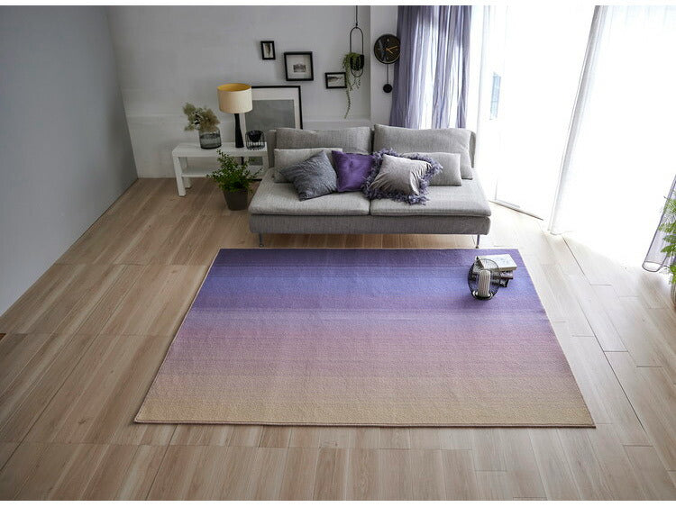 日本製 ラグ 190×240cm 防ダニ 滑り止め ソライロ グラデーションラグ 薄明色 紅掛空色 瞑色 ブルー パープル ネイビー 国産 スミノエ Suminoe 北欧 モダン シンプル(代引不可)