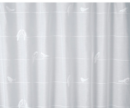 日本製 レースカーテン SING BIRD VOILE シングバードボイル DESIGN LIFE デザインライフ 1枚入 ウォッシャブル 洗える 北欧 おしゃれ(代引不可)