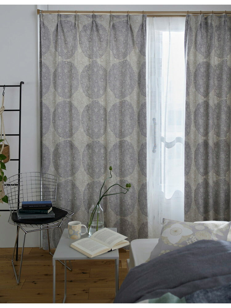 遮光 節電 省エネ 形状記憶加工 日本製 カーテン 幅100cm 洗える 北欧 3級遮光 かわいい おしゃれ リビング 新生活 一人暮らし ウォッシャブル トピアリー TOPIARY デザインライフ DESIGN LIFE(代引不可)