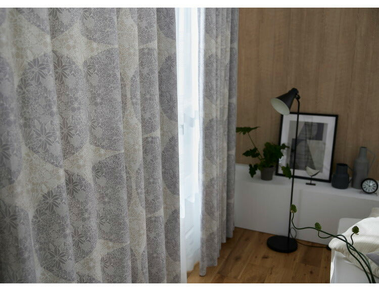 遮光 節電 省エネ 形状記憶加工 日本製 カーテン 幅100cm 洗える 北欧 3級遮光 かわいい おしゃれ リビング 新生活 一人暮らし ウォッシャブル トピアリー TOPIARY デザインライフ DESIGN LIFE(代引不可)