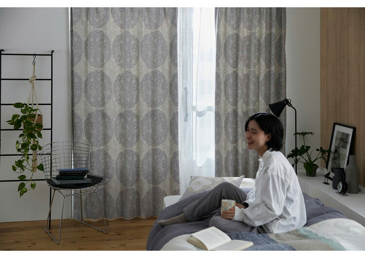 遮光 節電 省エネ 形状記憶加工 日本製 カーテン 幅100cm 洗える 北欧 3級遮光 かわいい おしゃれ リビング 新生活 一人暮らし ウォッシャブル トピアリー TOPIARY デザインライフ DESIGN LIFE(代引不可)