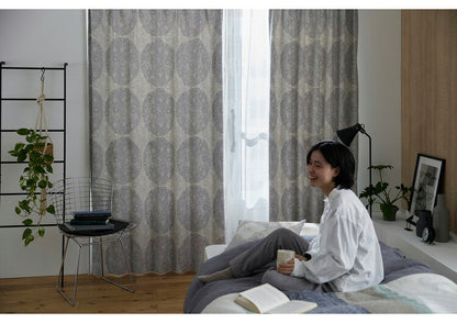 遮光 節電 省エネ 形状記憶加工 日本製 カーテン 幅100cm 洗える 北欧 3級遮光 かわいい おしゃれ リビング 新生活 一人暮らし ウォッシャブル トピアリー TOPIARY デザインライフ DESIGN LIFE(代引不可)