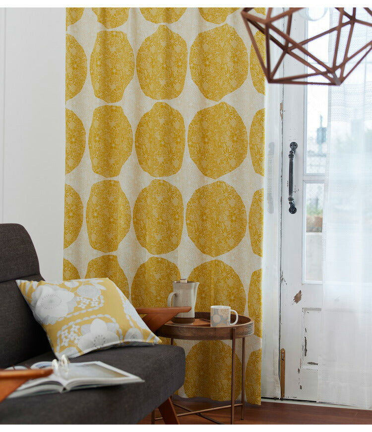 遮光 節電 省エネ 形状記憶加工 日本製 カーテン 幅100cm 洗える 北欧 3級遮光 かわいい おしゃれ リビング 新生活 一人暮らし ウォッシャブル トピアリー TOPIARY デザインライフ DESIGN LIFE(代引不可)