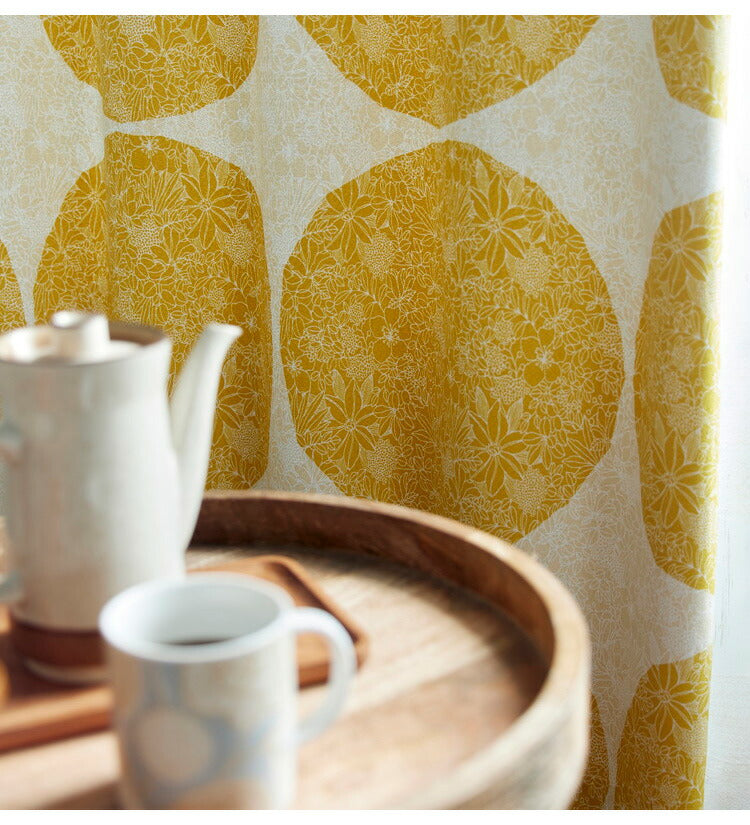 遮光 節電 省エネ 形状記憶加工 日本製 カーテン 幅100cm 洗える 北欧 3級遮光 かわいい おしゃれ リビング 新生活 一人暮らし ウォッシャブル トピアリー TOPIARY デザインライフ DESIGN LIFE(代引不可)