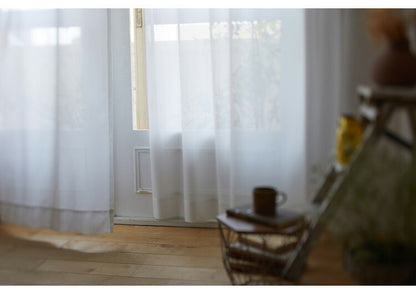 洗える 幅100cm レース カーテン 国産 北欧 かわいい おしゃれ リビング 新生活 一人暮らし 目隠し日本製 窓 インテリア シンプル ウォッシャブル ブロンシェ BLANCHE デザインライフ DESIGN LIFE(代引不可)