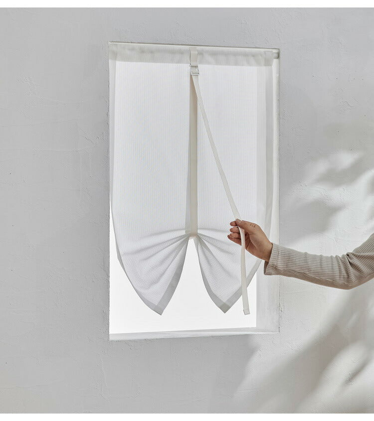 洗える 幅100cm レース カーテン 国産 北欧 かわいい おしゃれ リビング 新生活 一人暮らし 目隠し日本製 窓 インテリア シンプル ウォッシャブル ブロンシェ BLANCHE デザインライフ DESIGN LIFE(代引不可)