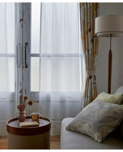 日本製 形状記憶加工 幅100cm カーテン 洗える レース 北欧 かわいい 新生活 一人暮らし 目隠し おしゃれ リビング インテリア リビング シンプル セドレ CEDRE ウォッシャブル デザインライフ(代引不可)