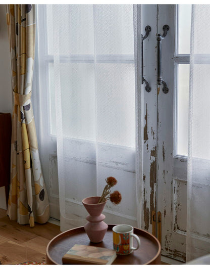 日本製 形状記憶加工 幅100cm カーテン 洗える レース 北欧 かわいい 新生活 一人暮らし 目隠し おしゃれ リビング インテリア リビング シンプル セドレ CEDRE ウォッシャブル デザインライフ(代引不可)