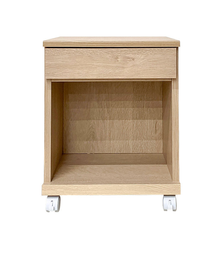 サイドテーブル A型(引出)  幅40cm ワイヤレス充電機能 キャスター マガジンラック 引き出し リビング ソファ 収納(代引不可)