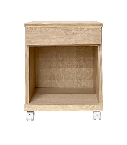 サイドテーブル A型(引出)  幅40cm ワイヤレス充電機能 キャスター マガジンラック 引き出し リビング ソファ 収納(代引不可)