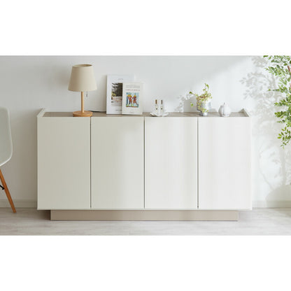 チェスト 幅80cm キャビネット 日本製 国産家具 大川家具 完成品 脚付 ホワイト グレージュ 収納 扉付き 3段 大容量 おしゃれ リビングボード 収納棚 棚 寝室 ダイニング リビング モダン インテリア(代引不可)