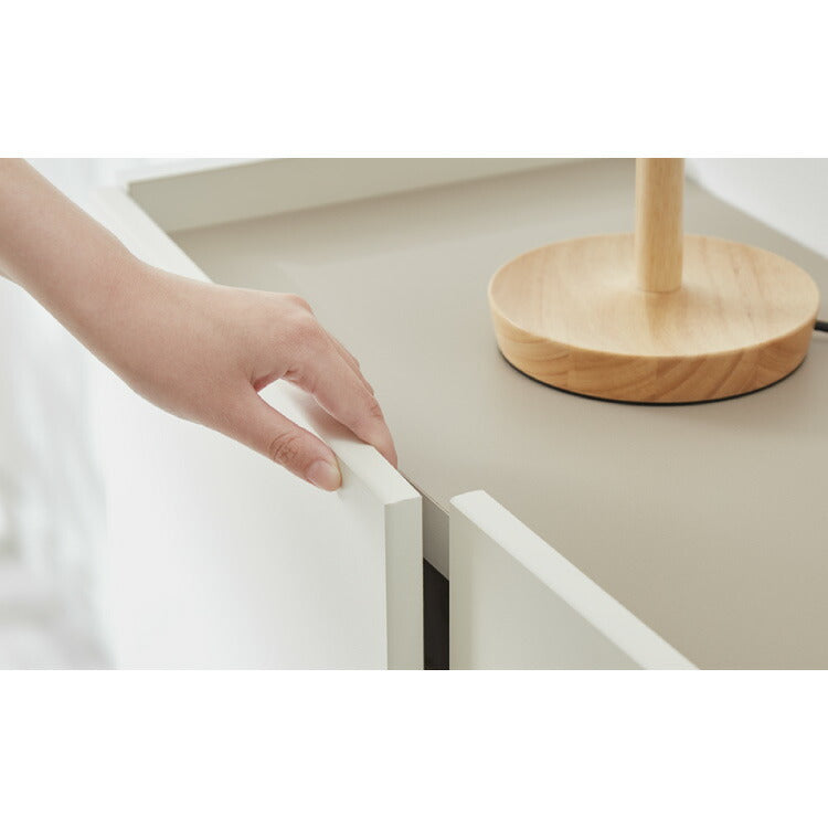 チェスト 幅80cm キャビネット 日本製 国産家具 大川家具 完成品 脚付 ホワイト グレージュ 収納 扉付き 3段 大容量 おしゃれ リビングボード 収納棚 棚 寝室 ダイニング リビング モダン インテリア(代引不可)