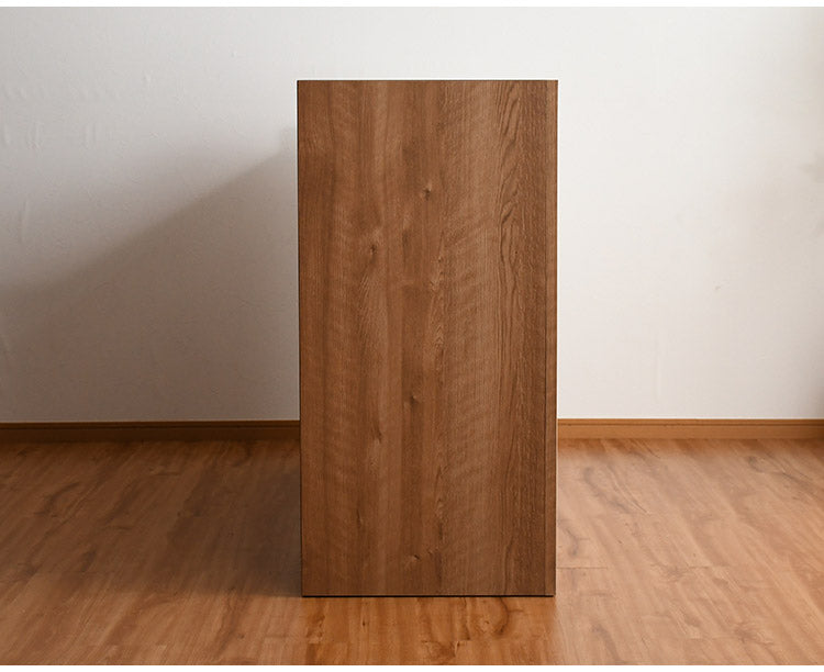 間仕切りカウンター 幅83cm 引き出し付き 収納 背面化粧仕立て フルスライドレール付き 完成品 すき間収納 ラック リビング収納 玄関収納 キッチン収納(代引不可)