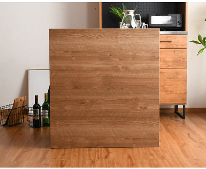 間仕切りカウンター 幅83cm 引き出し付き 収納 背面化粧仕立て フルスライドレール付き 完成品 すき間収納 ラック リビング収納 玄関収納 キッチン収納(代引不可)