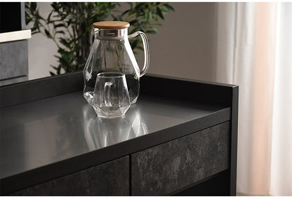 間仕切りカウンター 幅83cm 引き出し付き 収納 背面化粧仕立て フルスライドレール付き 完成品 すき間収納 ラック リビング収納 玄関収納 キッチン収納(代引不可)