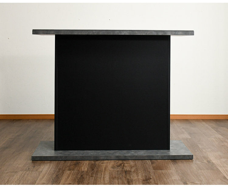 バーカウンター 幅120cm シンプル モダン オープンタイプ収納 高さ調節可能 棚板可動式 日本製 完成品 バー bar キッチン収納(代引不可)