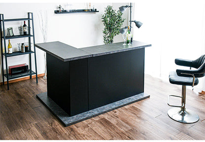 バーカウンター 幅120cm シンプル モダン オープンタイプ収納 高さ調節可能 棚板可動式 日本製 完成品 バー bar キッチン収納(代引不可)