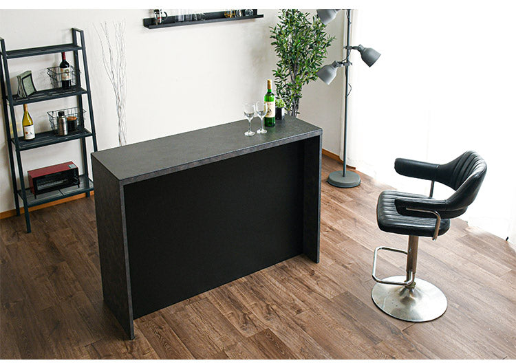 バーカウンター 幅150cm シンプル モダン オープンタイプ収納 高さ調節可能 棚板可動式 日本製 完成品 バー bar キッチン収納(代引不可)