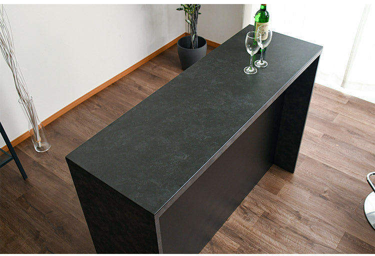 バーカウンター 幅150cm シンプル モダン オープンタイプ収納 高さ調節可能 棚板可動式 日本製 完成品 バー bar キッチン収納(代引不可)