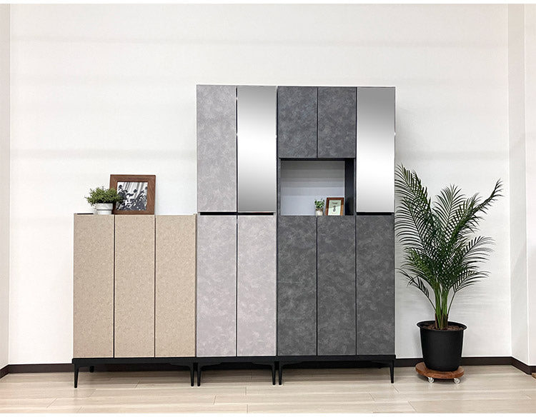 シューズボックス 幅100cm 玄関収納 シューズ収納 石目調 高級感 サイドテーブル リビング 完成品 日本製 キッチン収納 バー bar barカウンター(代引不可)