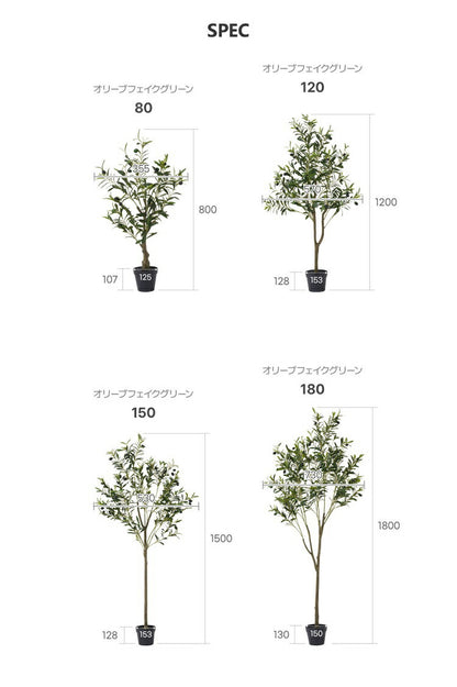 roommhome オリーブの木 80cm フェイクグリーン 人工観葉植物 造花 観葉樹 室内 観葉植物 オリーブ グリーン ルームアンドホーム(代引不可)