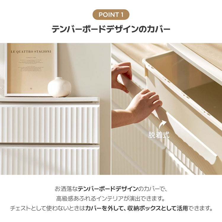 roomnhome テンバー お洒落 チェスト プラスチック 引き出し タンス 収納ボックス リビング 5段 リビングチェスト 韓国インテリア(代引不可)