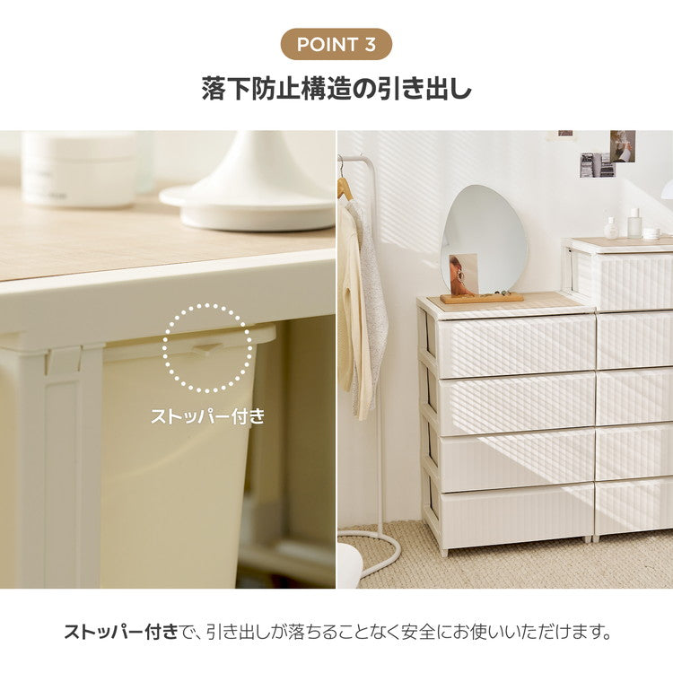 roomnhome テンバー お洒落 チェスト プラスチック 引き出し タンス 収納ボックス リビング 5段 リビングチェスト 韓国インテリア(代引不可)